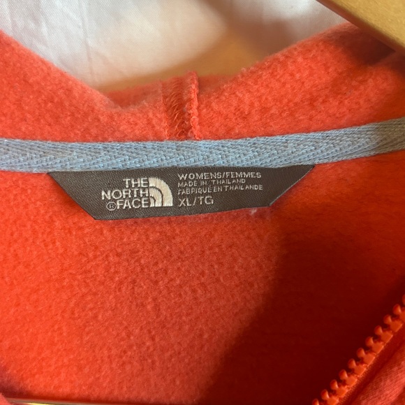 The North Face Women’s Size XL Hot Coral Pink Full Zip Hoodie Sweatshirt - Picture 5 of 8